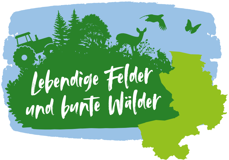 Logo Lebendige Felder und Bunte Wälder